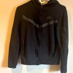 Nike Tech Black Kids Hoodie, Size medium